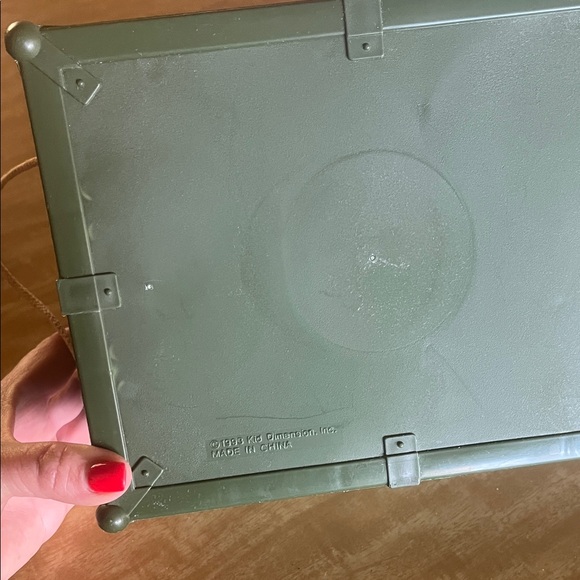 GI JOE Green and Black Toy from 1993 “guys” Storage Box w/ insert tray - Picture 6 of 15